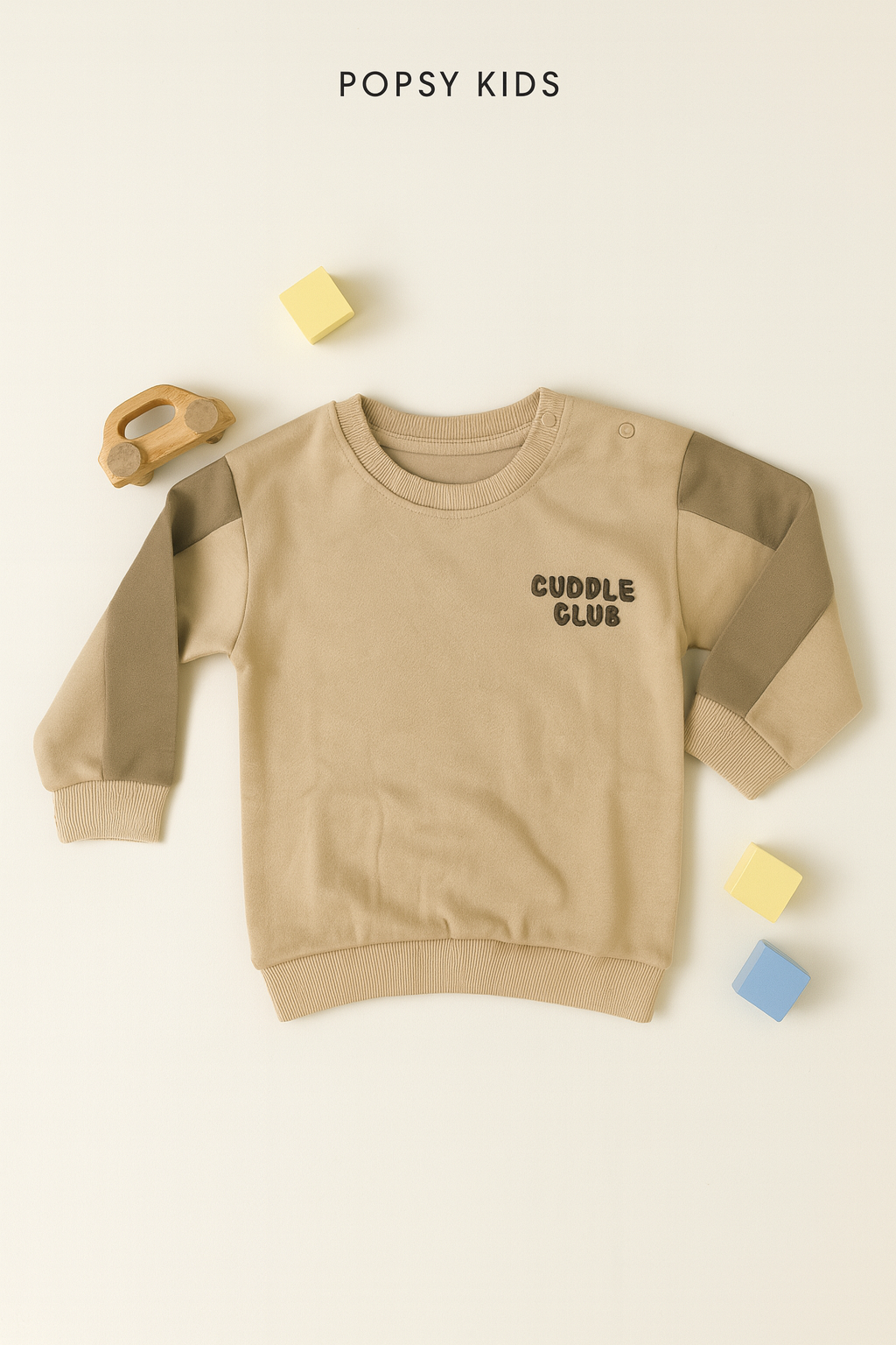 Winter Sweatshirt – Cuddle Club (Light Brown)