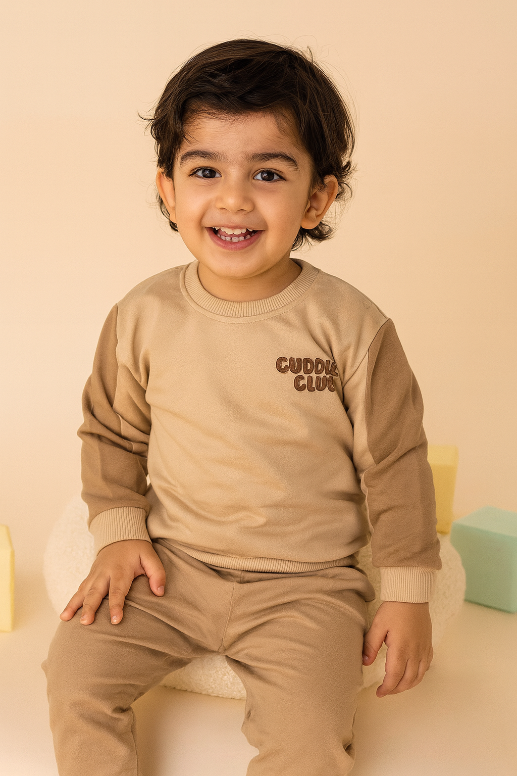 Winter Sweatshirt – Cuddle Club (Light Brown)