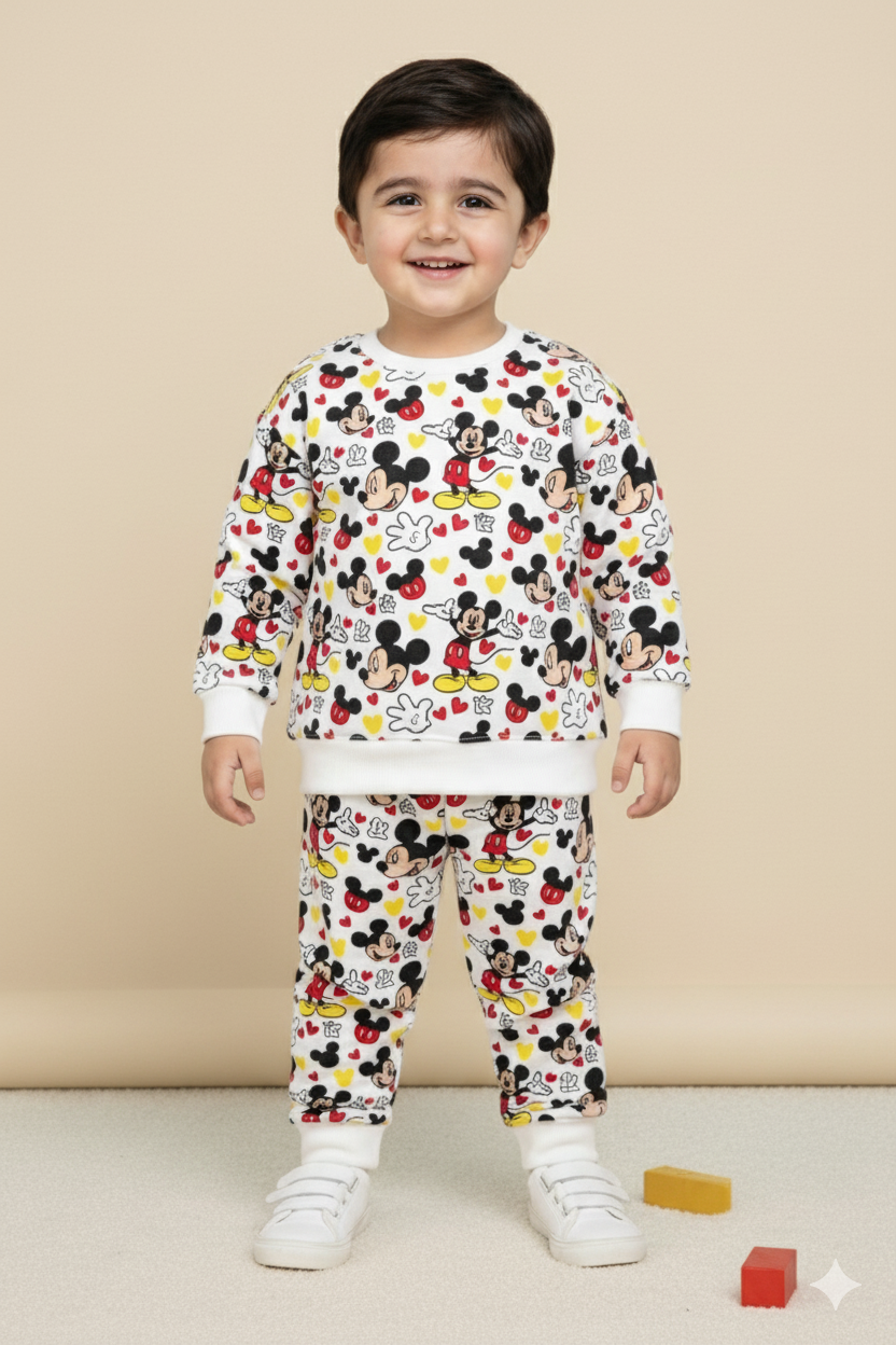 Unisex Mickey Mouse Themed Winter Tracksuit