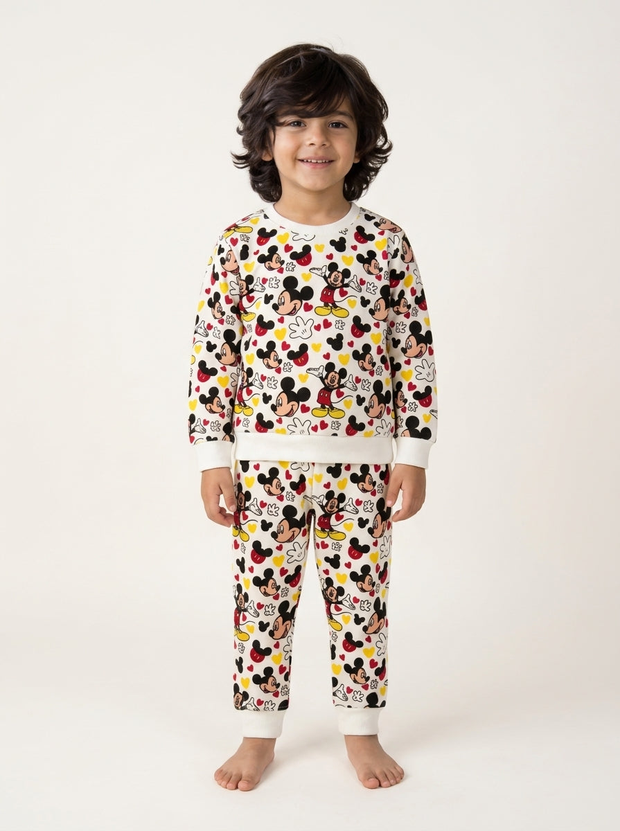 Unisex Mickey Themed Winter Tracksuit