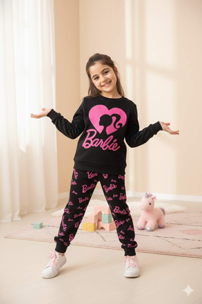 Barbie Theme Winters Tracksuit (Black)