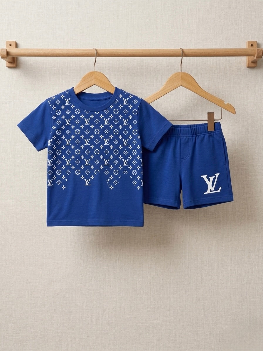 Classic Royal Blue Short Set