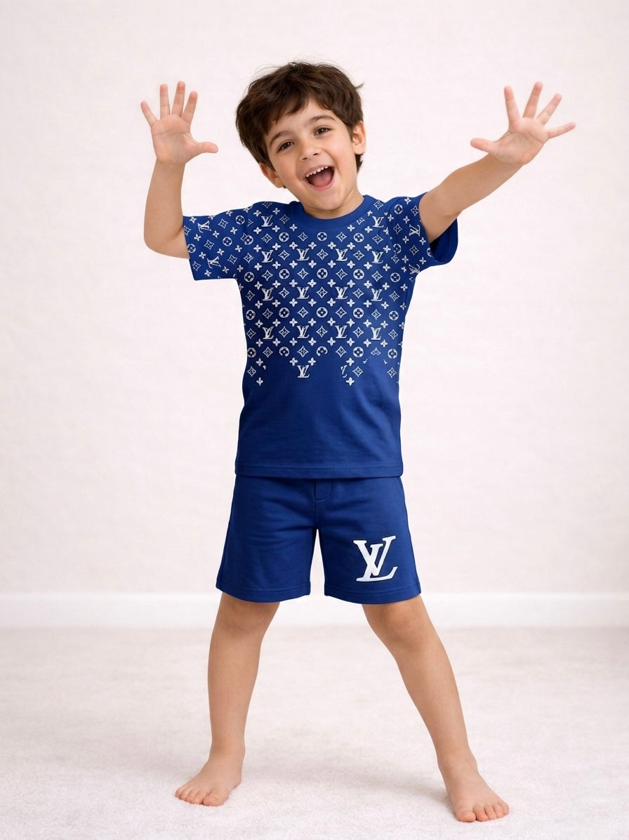 Classic Royal Blue Short Set