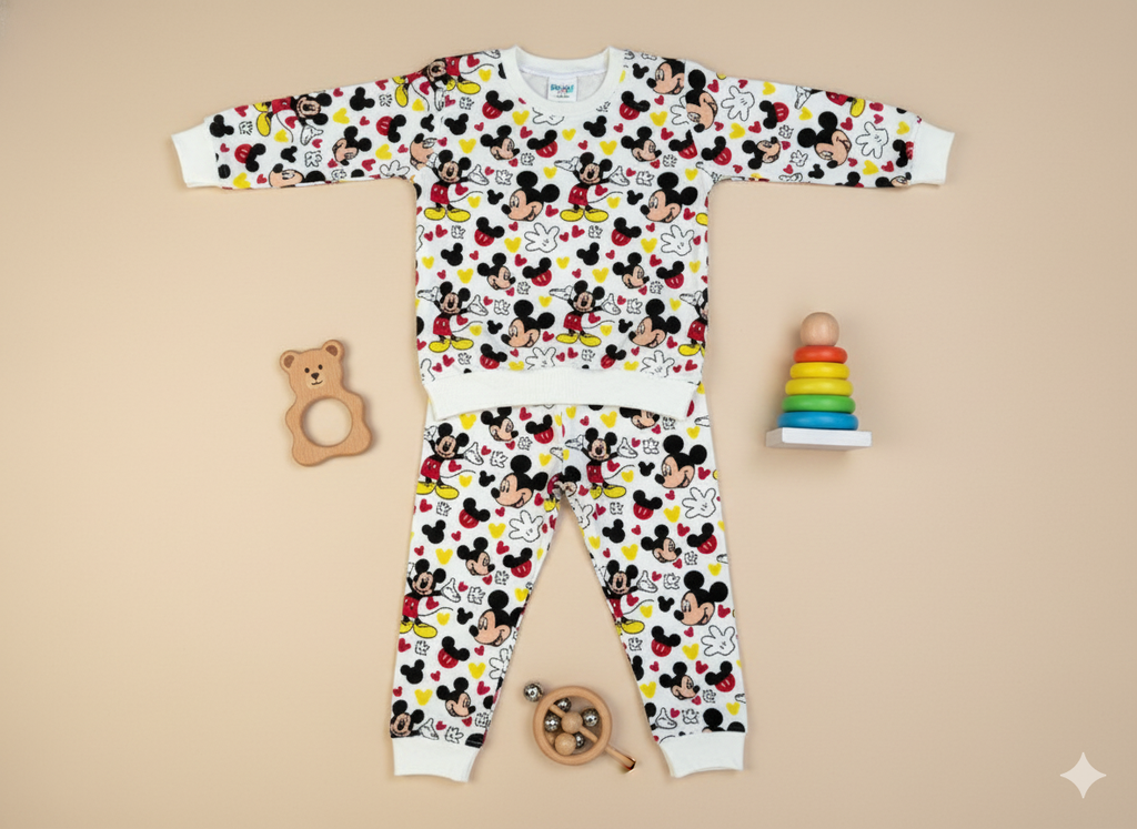 Unisex Mickey Mouse Themed Winter Tracksuit