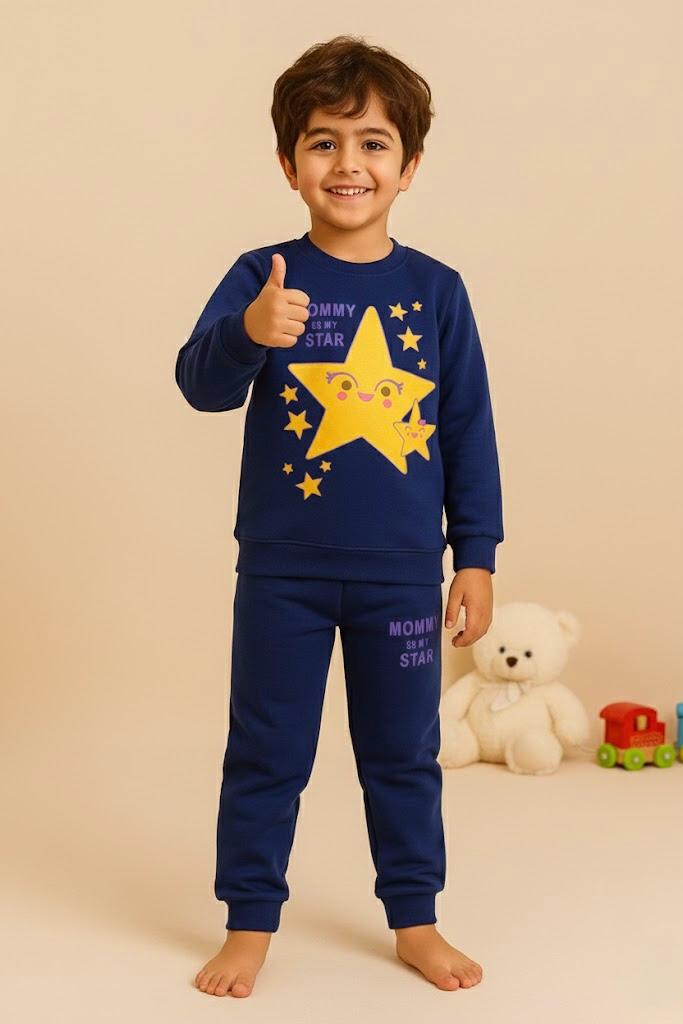 Mommy's Star Winters Tracksuit (Dark Blue)