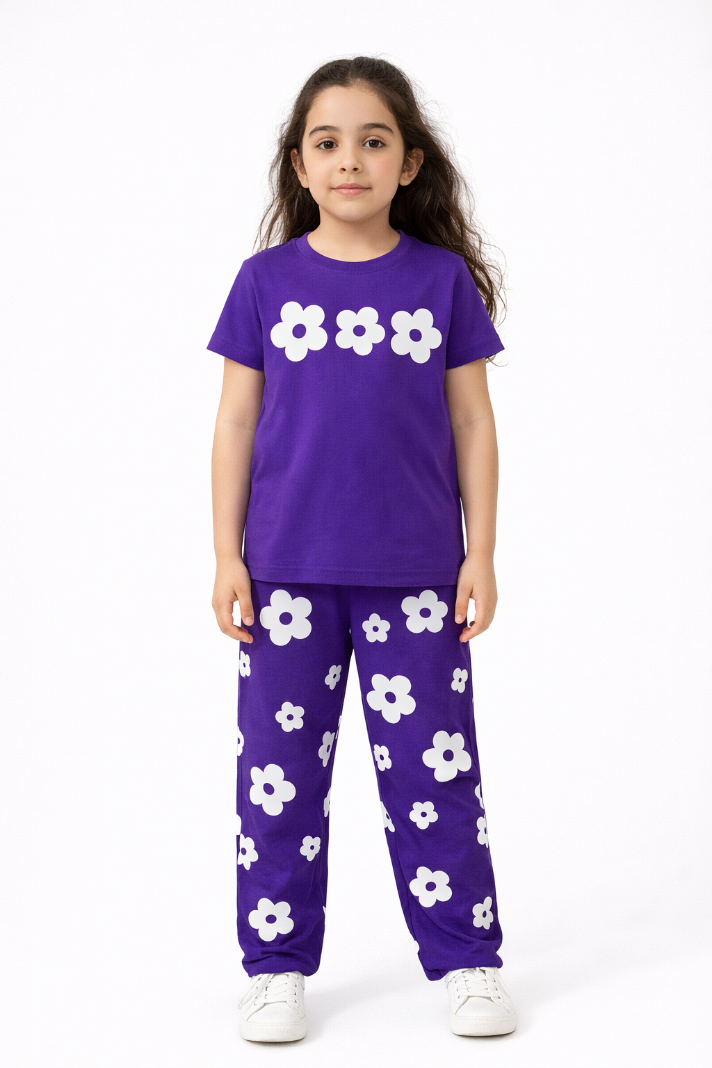 Purple Blossom Cotton Co-Ord Set