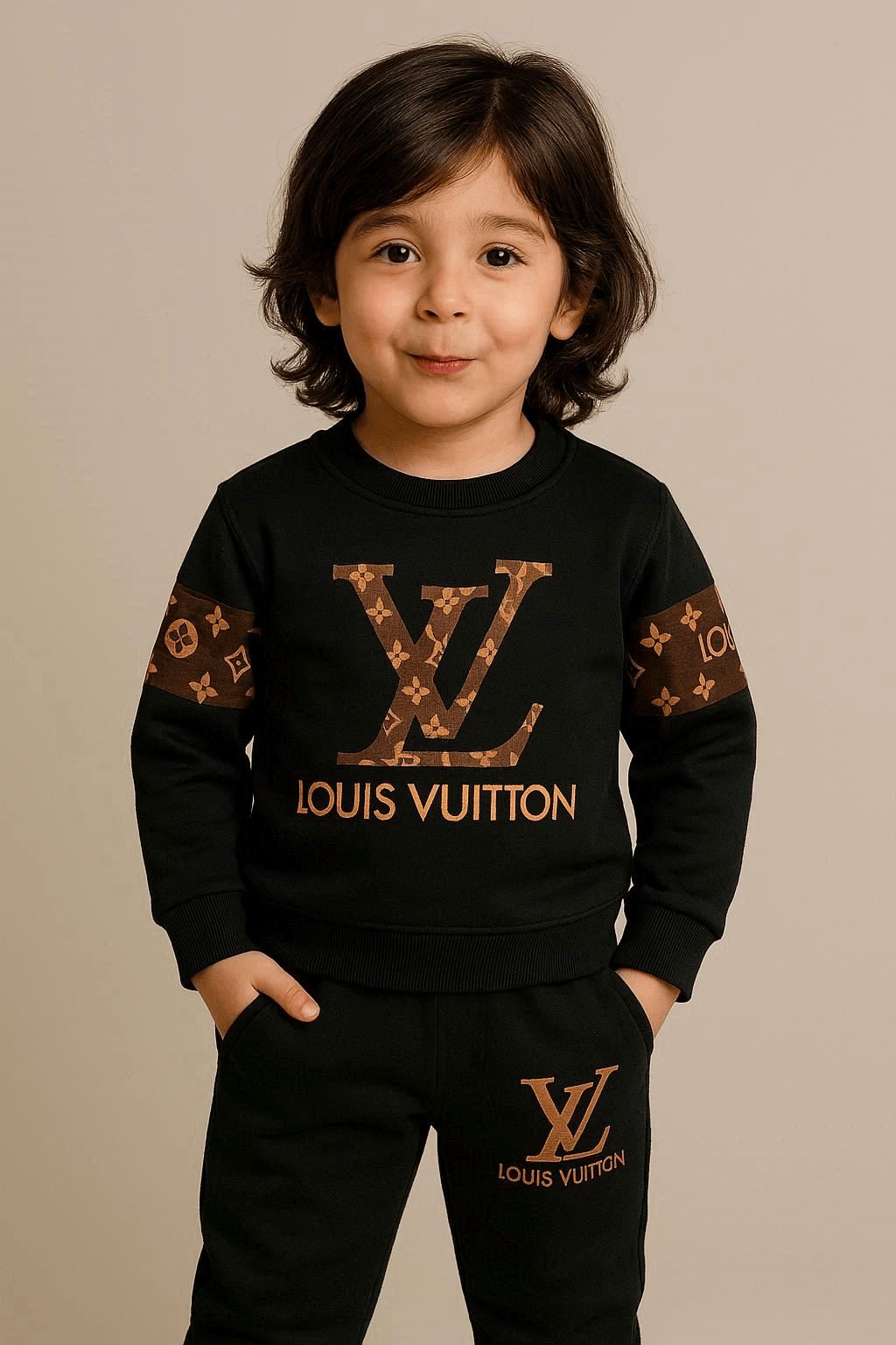 Premium Winters Louis Vuitton Tracksuit (Leaf Green)