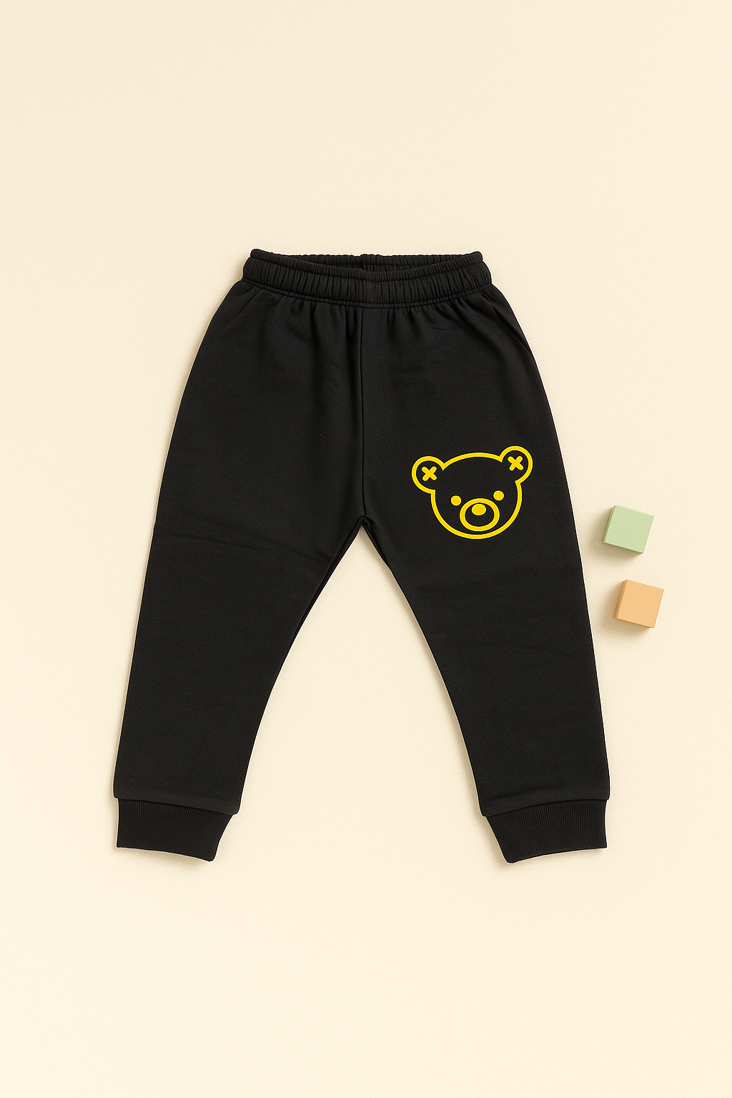 Unisex Winter Tracksuit - Cute Bear (Yellow & Black)